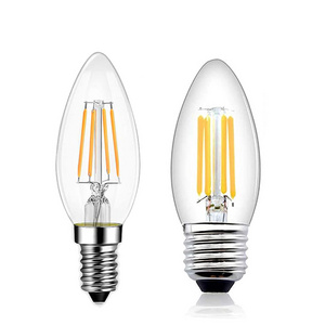 led long filament bulb bayonet Edison Screw Candle Bulb high power led filament bulb for Decoration vintage