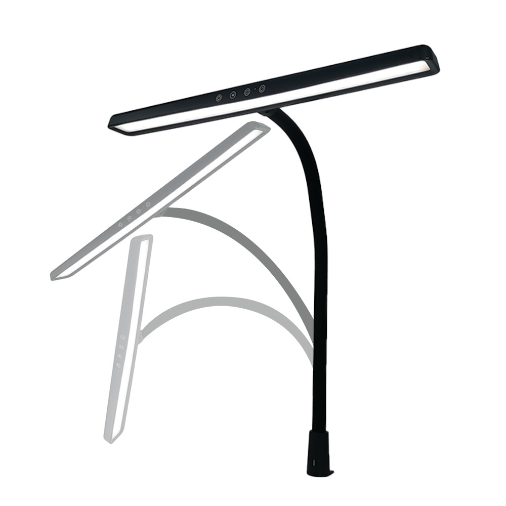 Swing Arm with Clamp Flexible Gooseneck Dimmable Task Lamp Eye-Caring Architect Table Lamp Desk Light LED Desk Lamp