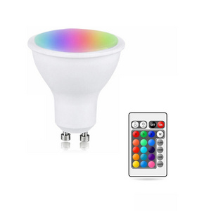 GU10 Smart bulb Light led Light Bulb 5W 9W Color Changing RGB LED Bulb GU10 110v 220v Remote Control