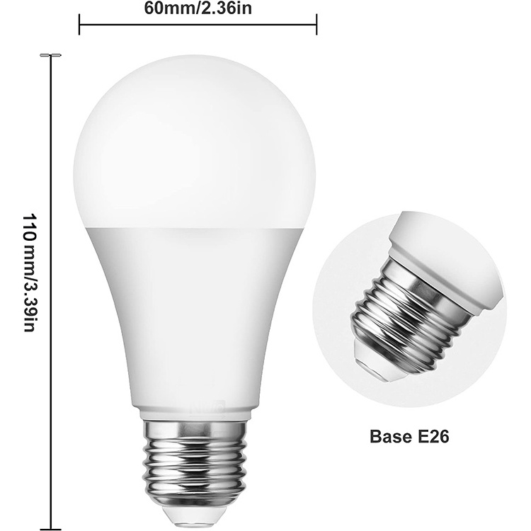 Hot Sale LED Intelligent Bulb 7W 9W E27 Motion Sensor Smart Bulb Indoor Outdoor Dusk to Dawn Light Bulb