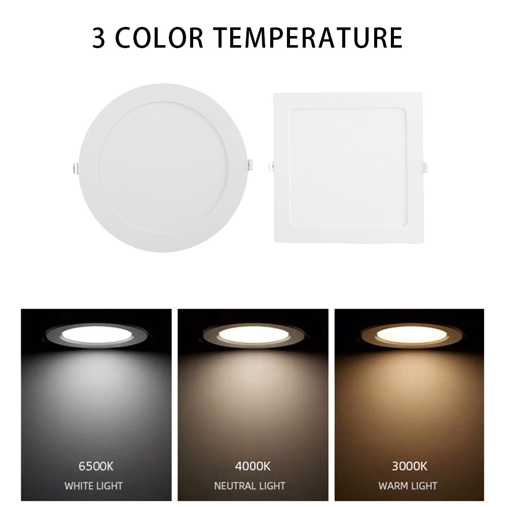 Led Surface Mounted Panel Ceiling Light Fixture 6W 12W 18W  24W Soft Warm Flat Flush Mount Commercial Down light Lamp