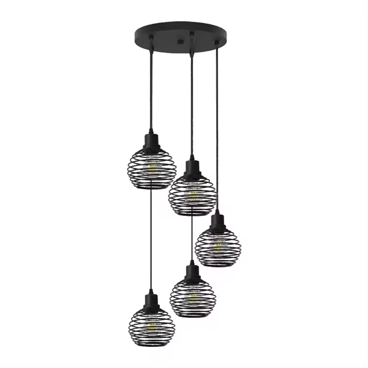 Pendant Lights metal 3 bulbs Indoor Chandeliers Pendant Lamp Modern Industrial Metal Hanging Lamp