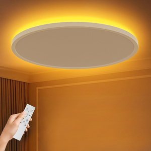 Indoor Home Led Ceiling Light with night light Remote Control CCT Dimming RGB Led panel light 60x60