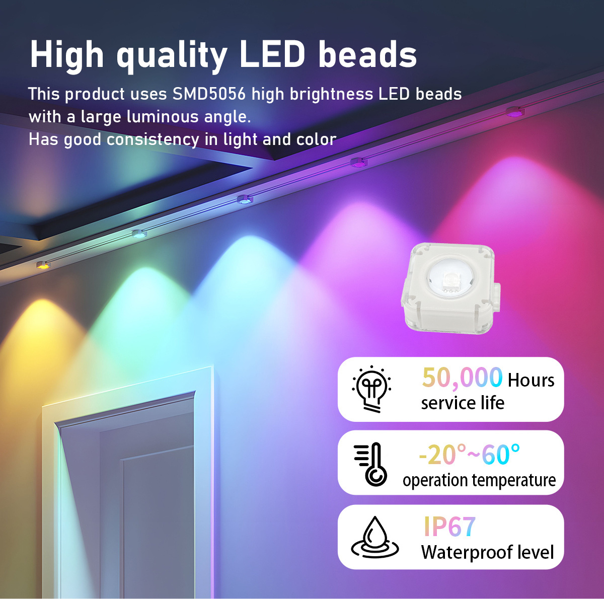 Smart RGB IP65 Waterproof wifi Eaves Lights Led Permanent Christmas Lights Outdoor for Roof Garden Decoration party lights