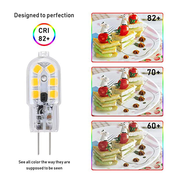 G4 LED Light Bulbs Warm White 1.5W 12V AC DC No Flicker New ERP 2W led G4 120lm lamp led G4