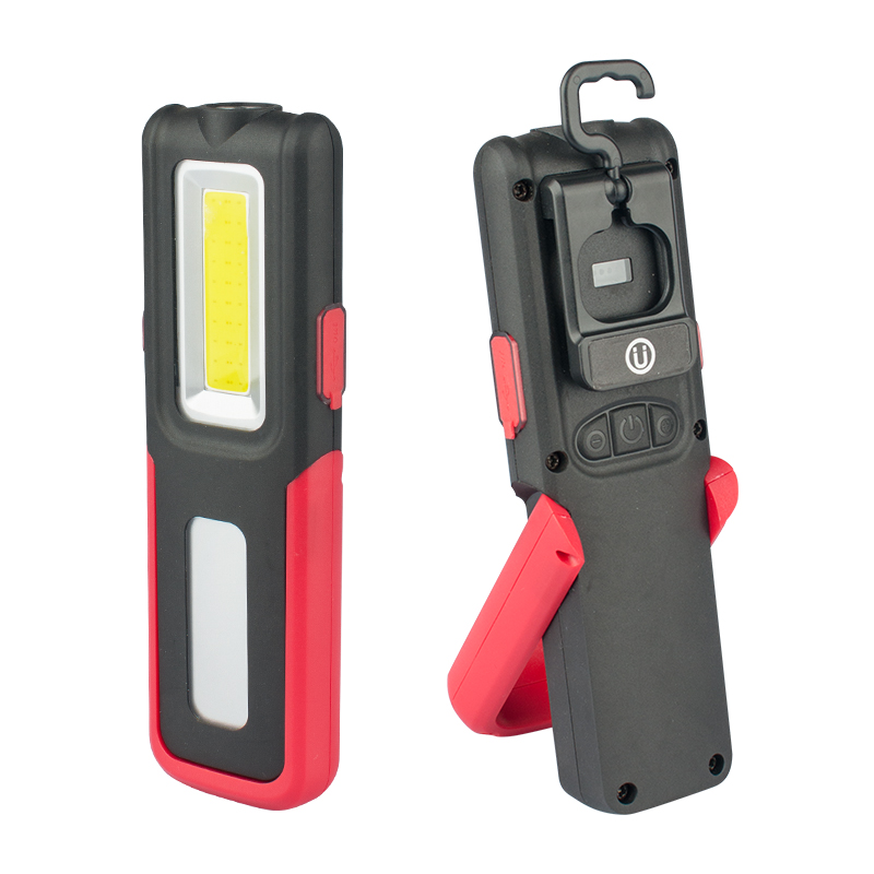 portable magnetic base usb rechargeable cob led work light super bright car emergency light  torch light flashlight