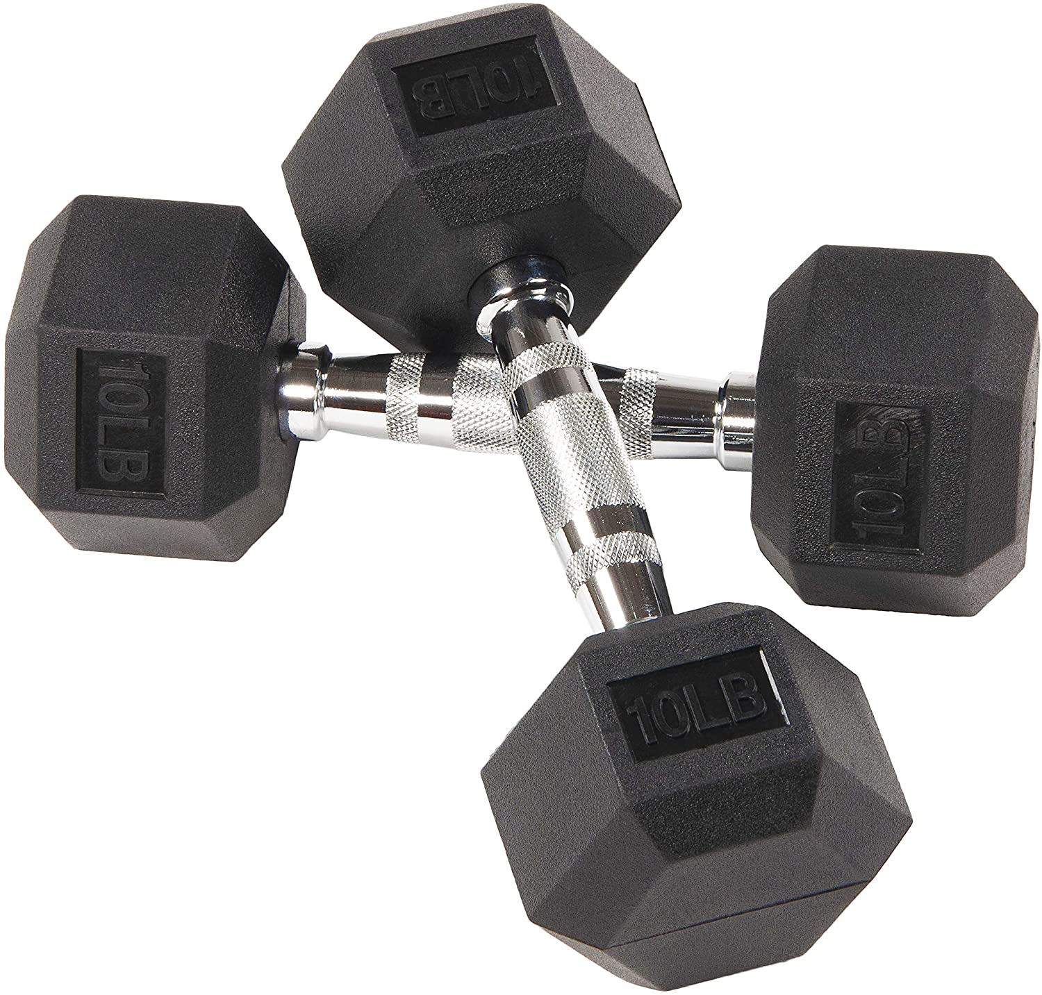 iron fitness equipment round head Rubber Dumbell/rubber hex dumbbell