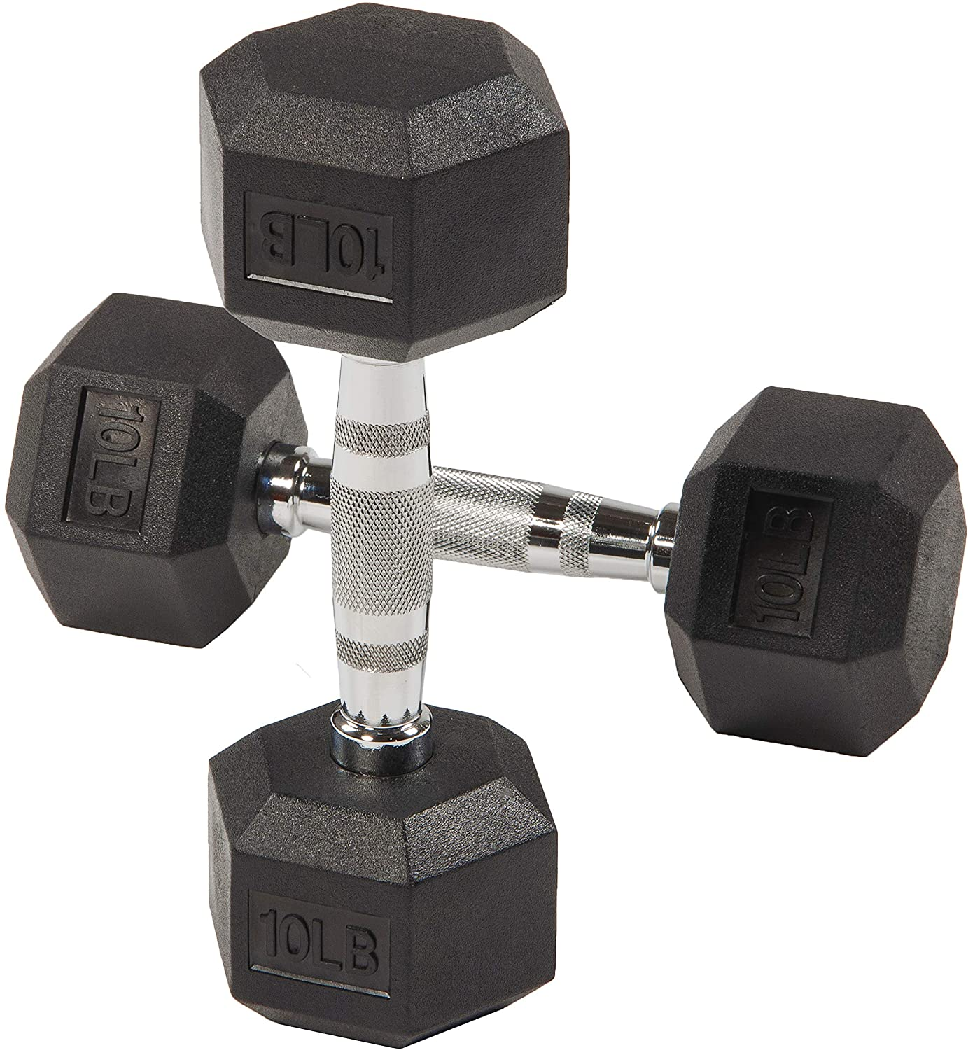 iron fitness equipment round head Rubber Dumbell/rubber hex dumbbell