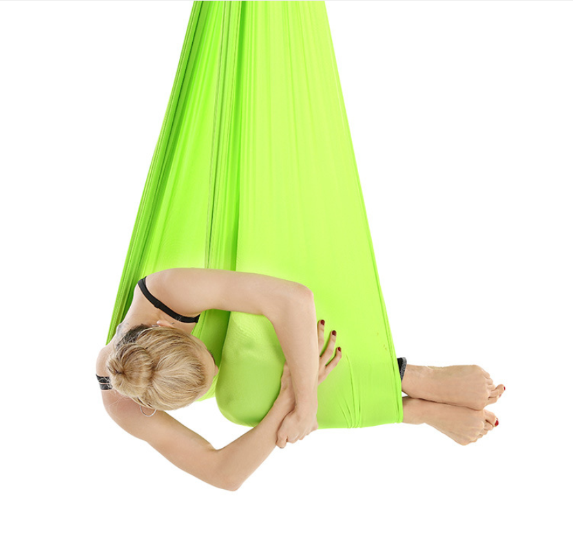 Aerial Yoga Swing/Sling Kit/Trapeze for Back Pain Relief, Antigravity Yoga Hammock