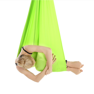 Aerial Yoga Swing/Sling Kit/Trapeze for Back Pain Relief, Antigravity Yoga Hammock