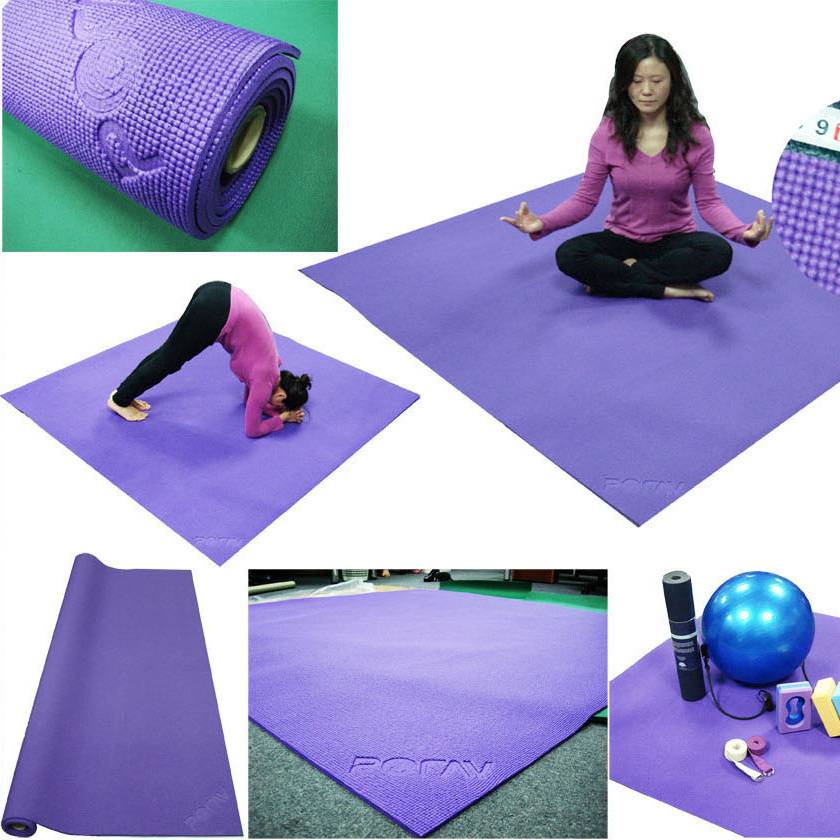 Extra large size square yoga mat big exercise black round yoga mat