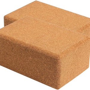 Eco Friendly Cork Yoga Block and Yoga Equipment for Pilates Non-Slip Easy Grip Wedge Yoga Brick