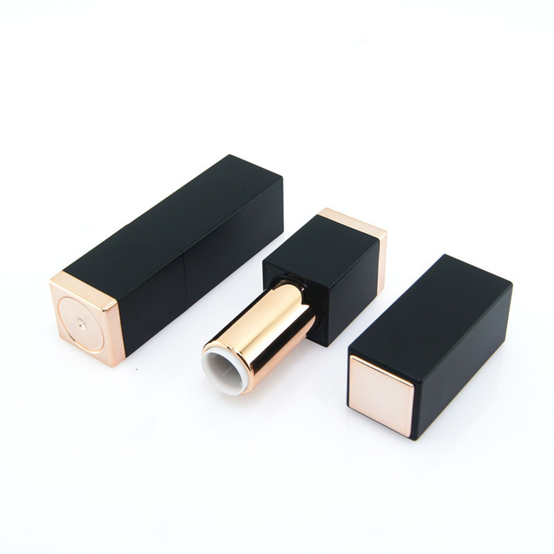 High Quality Empty Square Plastic Bottle Magnetic Closure Lipstick Case for Cosmetic Container