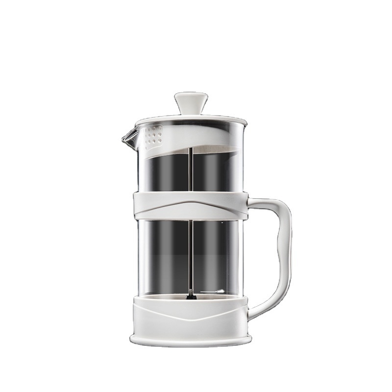 Home French press Glass tea maker Hand press filter cup Cold brew pot Hand brew coffee maker