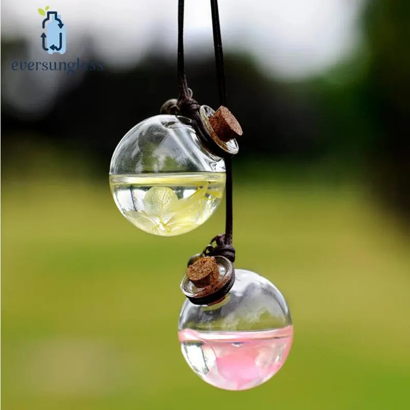 10ml Wholesale Customized Car-Styling Car Hanging Perfume Pendant Air Freshener Empty Glass Bottle