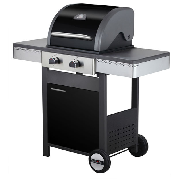 Built In Automatic Ignition 2 Burner Outdoor Garden Barbecue Gas Bbq Grill With Door bbq grill