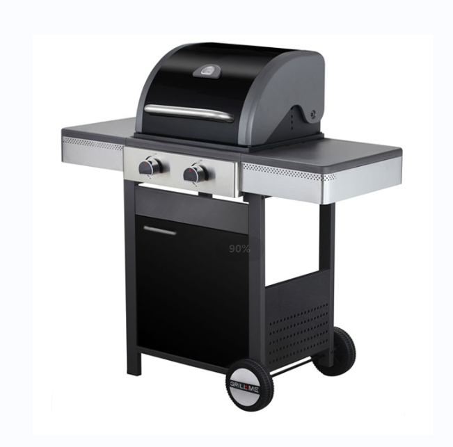 Built In Automatic Ignition 2 Burner Outdoor Garden Barbecue Gas Bbq Grill With Door bbq grill