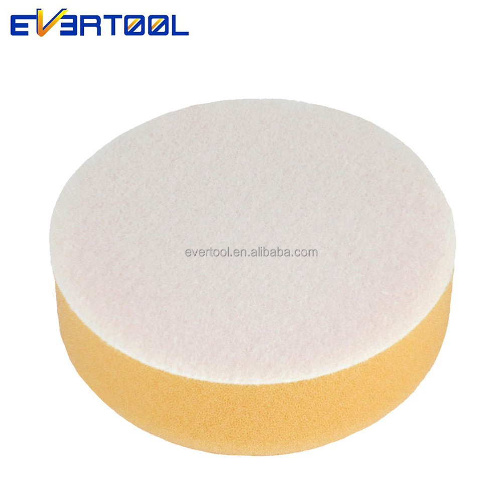 EVERTOOL High Quality 75mm Fast Fit Orange Small Compound Head Sponge Ball Car Polish Compound Buffing Pads