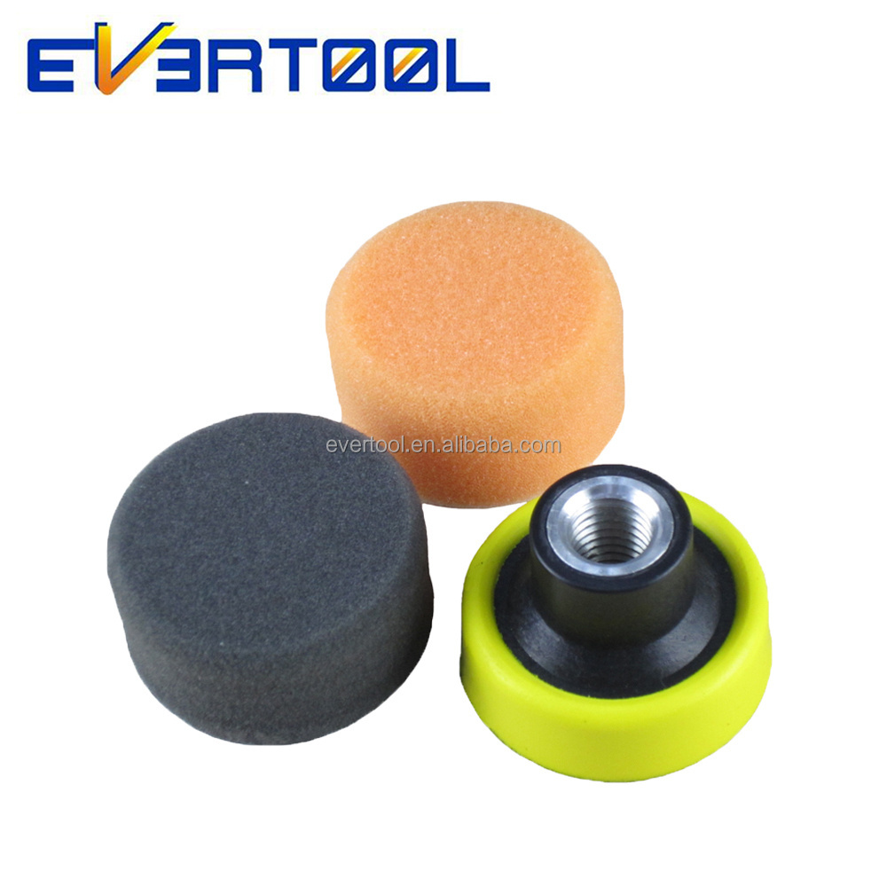 EVERTOOL 2 Inches Polyurethane Foams Auto Detailing Wax Pads Polishing Pad Car