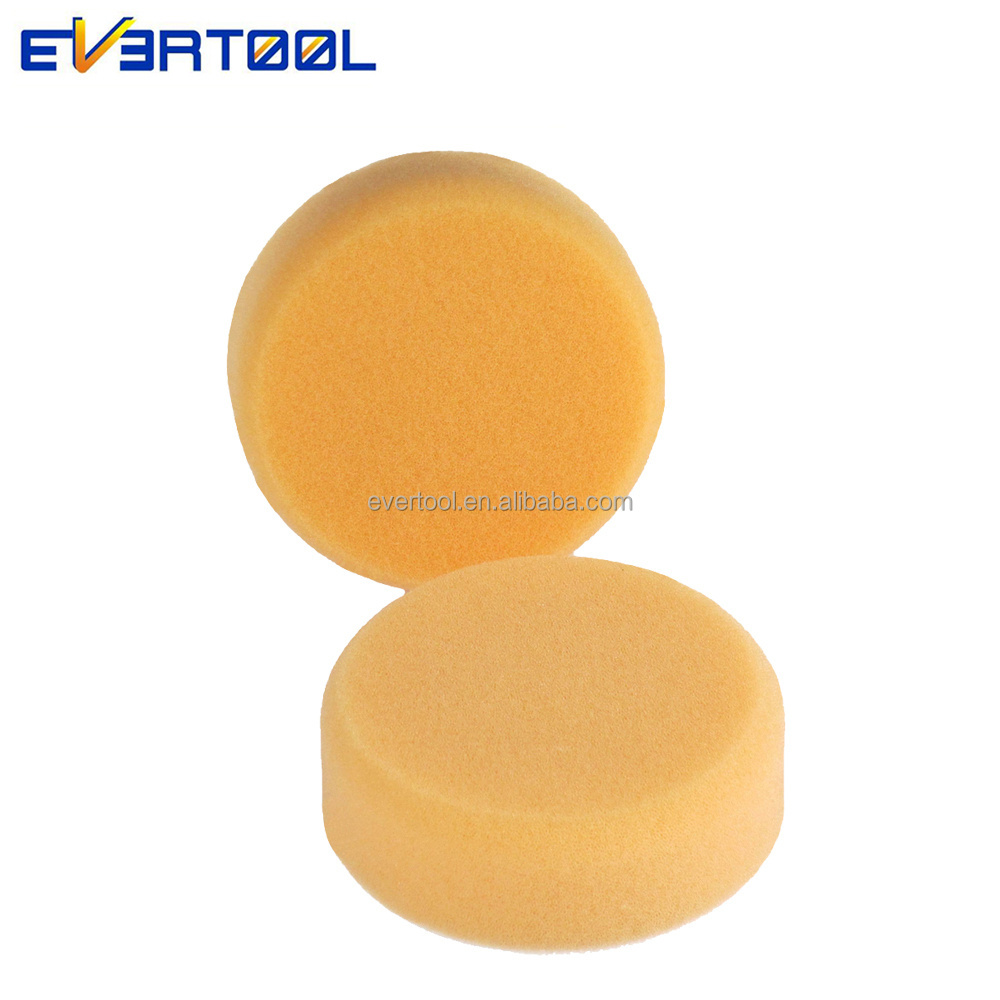 EVERTOOL High Quality 75mm Fast Fit Orange Small Compound Head Sponge Ball Car Polish Compound Buffing Pads