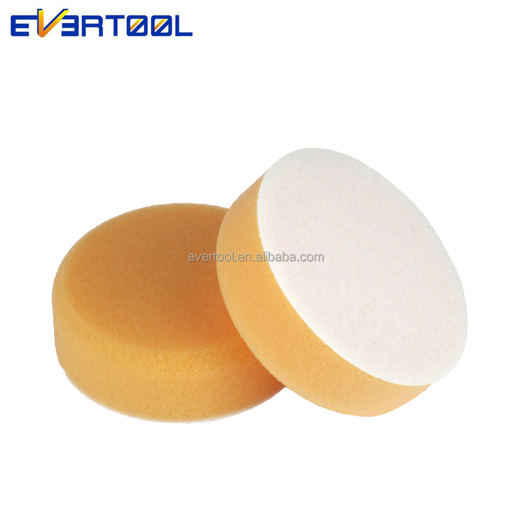 EVERTOOL High Quality 75mm Fast Fit Orange Small Compound Head Sponge Ball Car Polish Compound Buffing Pads