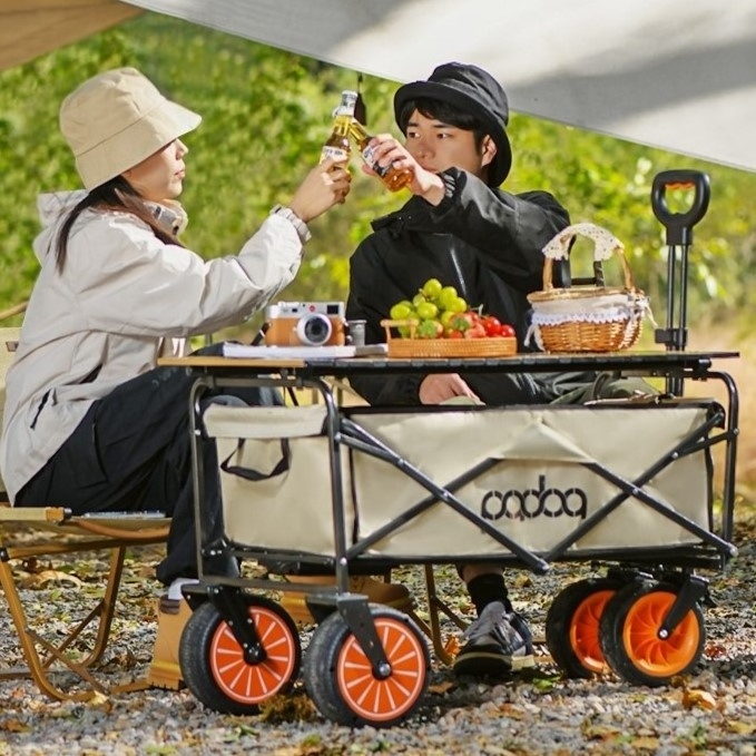 e-Wagon Electric Wagon with Power Assist Sports Cart Battery Powered E Wagon Folding Camping Multi Function Outdoor Wagon