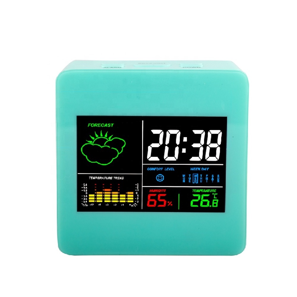 Promotional Color Display Weather Station Clock Digital Table Clock