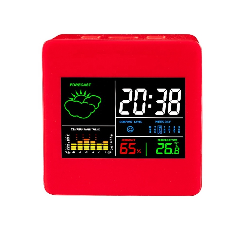 Promotional Color Display Weather Station Clock Digital Table Clock