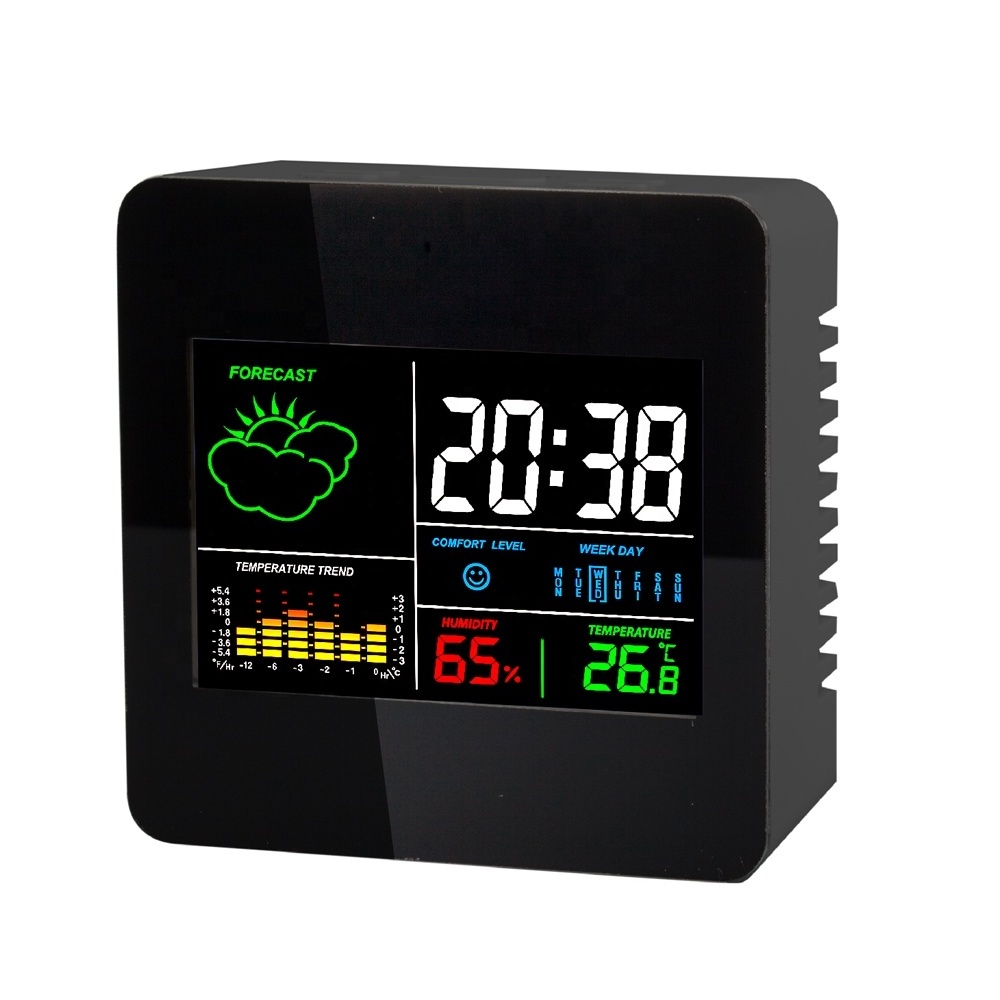 Promotional Color Display Weather Station Clock Digital Table Clock