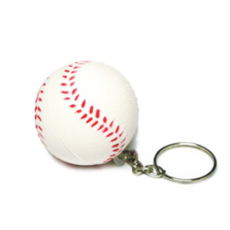 Promotion PU foam mini sports soccer ball keychain