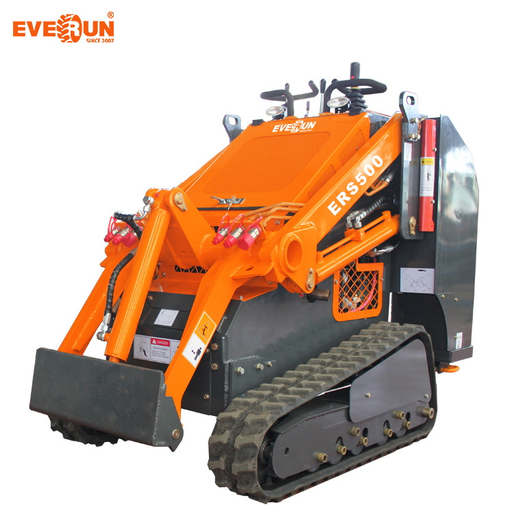 EVERUN ERS500 front end hot small agriculture garden bucket compact mini skid steer loader