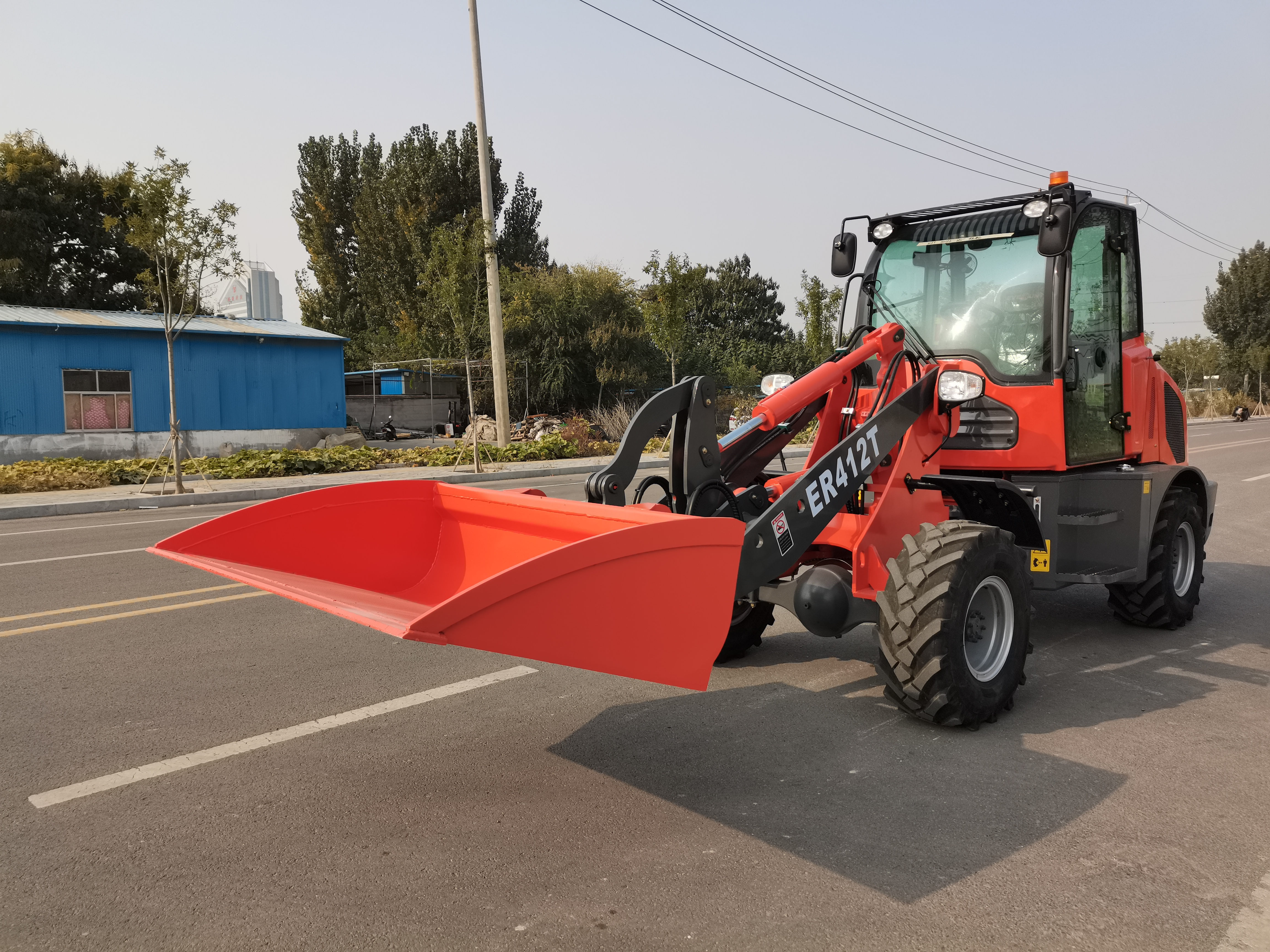 EVERUN ER412T 1.2ton articulating front diesel China mini articulated farm multi-function small equipment wheel loader machine