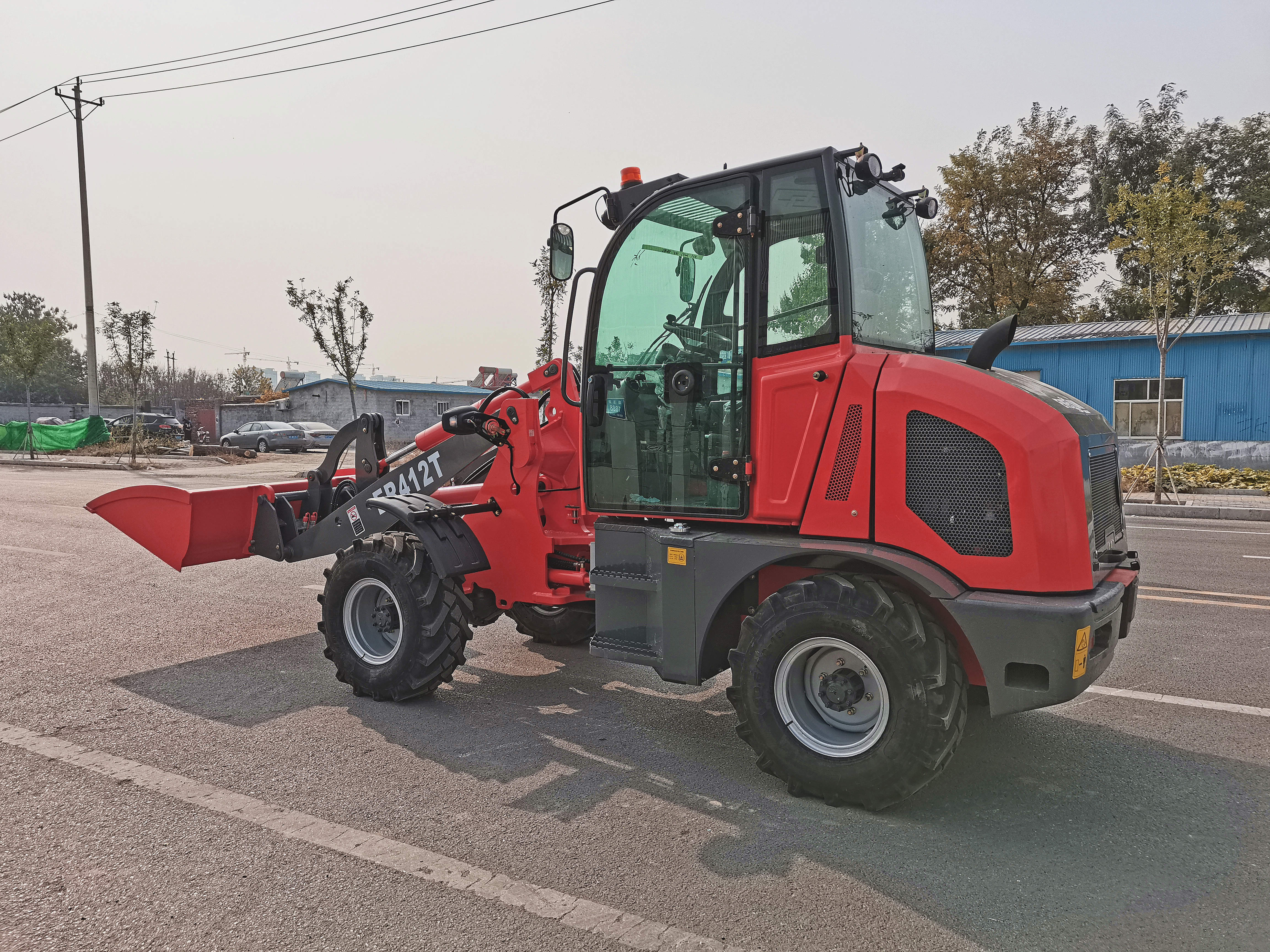 EVERUN ER412T 1.2ton articulating front diesel China mini articulated farm multi-function small equipment wheel loader machine