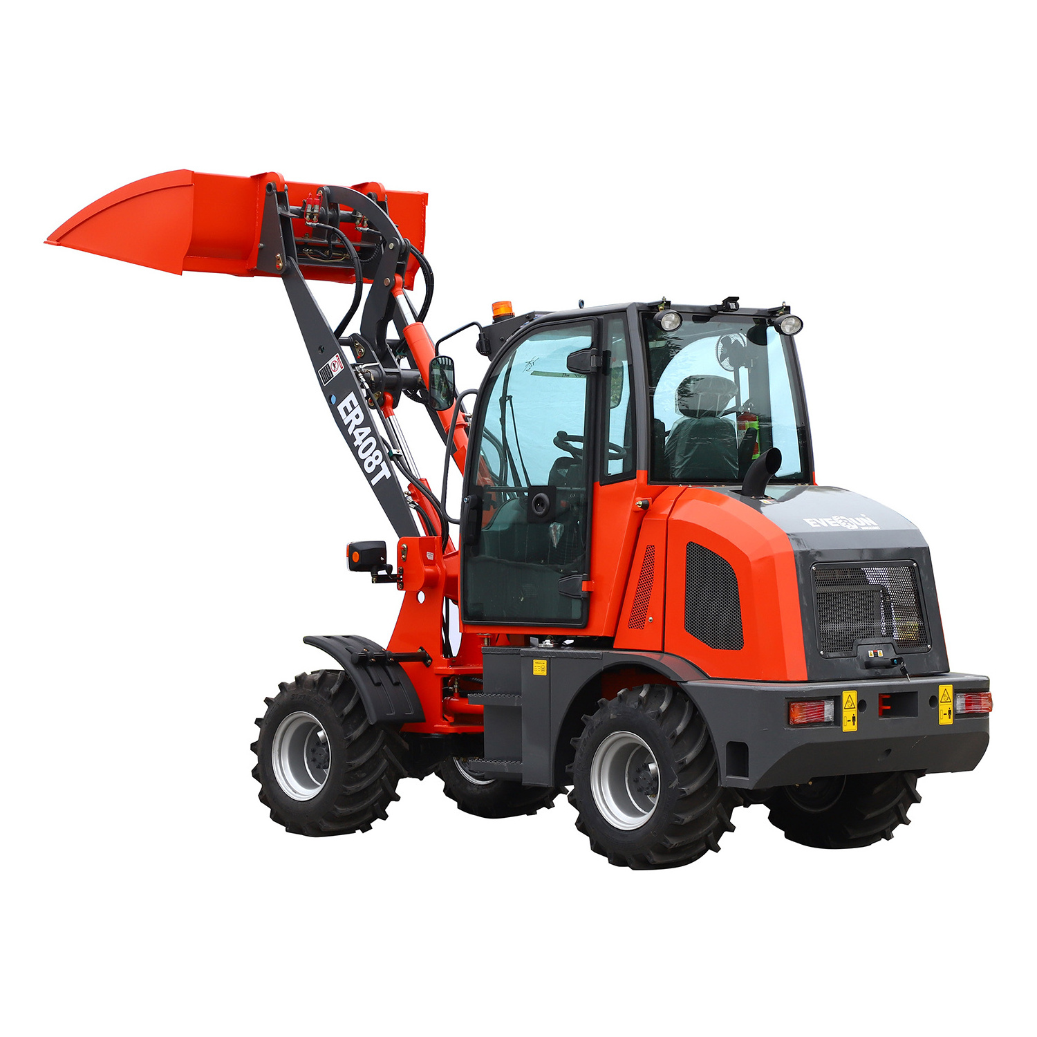 Chinese New ER408T 0.8ton Small Articulated Snow Blower Farm Bucket Mini Front End for Wheel Loaders from China