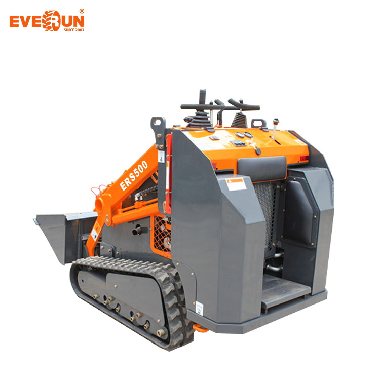 EVERUN ERS500 front end hot small agriculture garden bucket compact mini skid steer loader