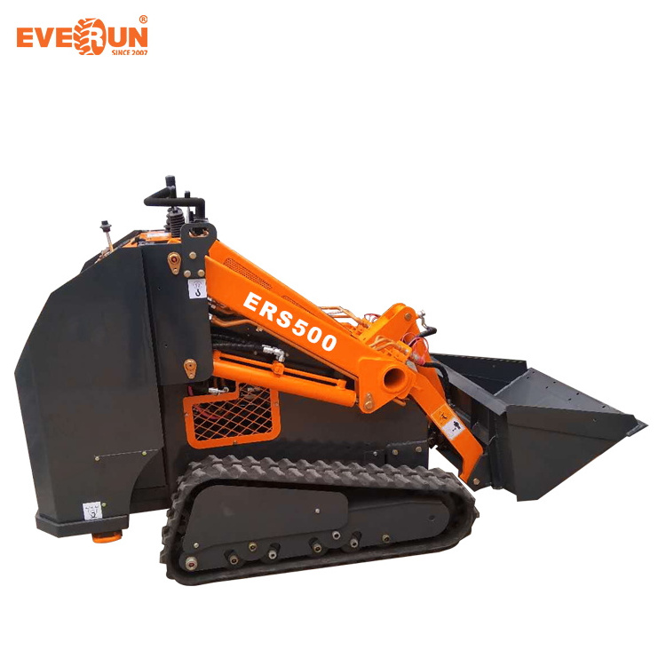 EVERUN ERS500 front end hot small agriculture garden bucket compact mini skid steer loader