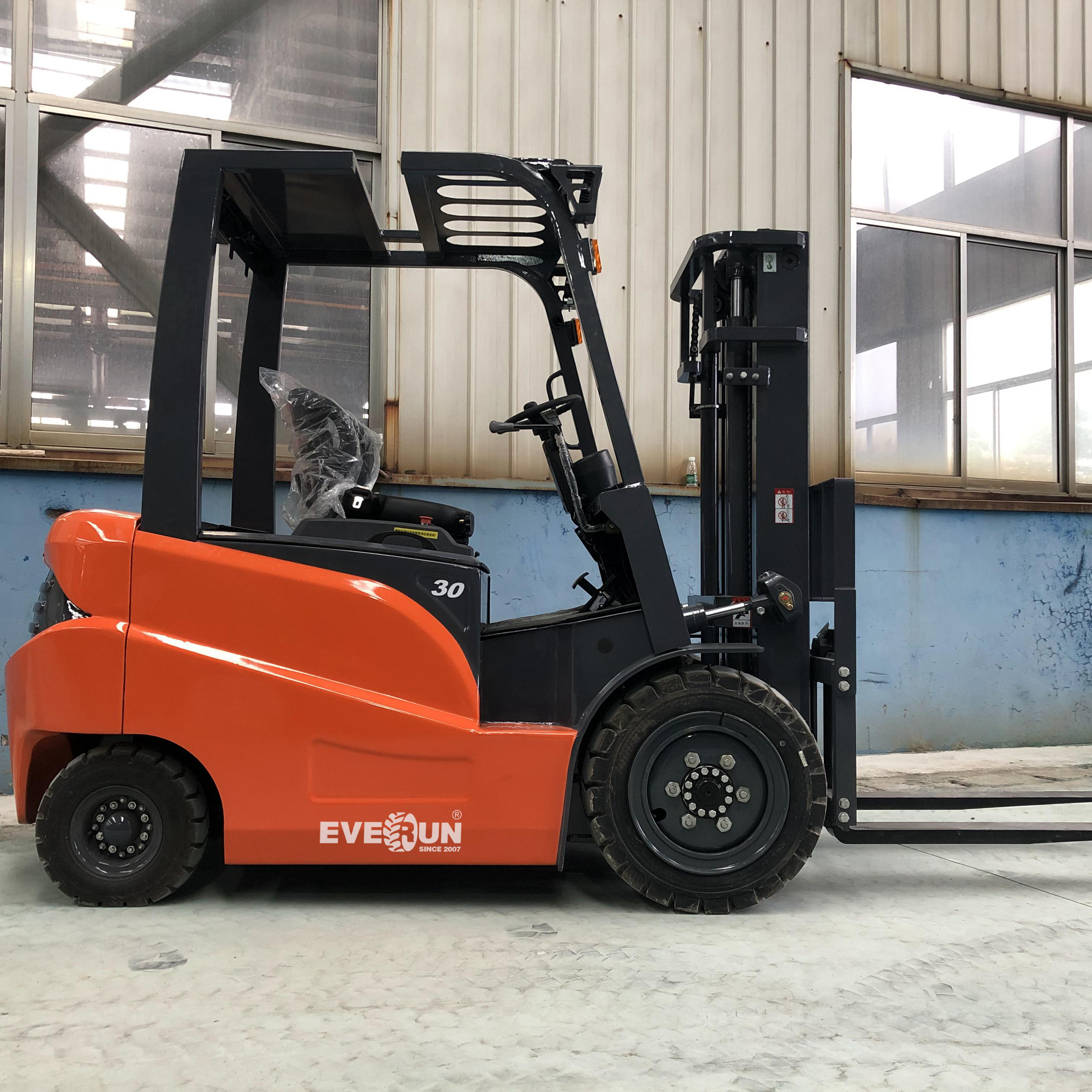 EVERUN EPA/CE EREF30 construction bucket articulated warehouse new portable small china 3 ton mini electric forklift for sale