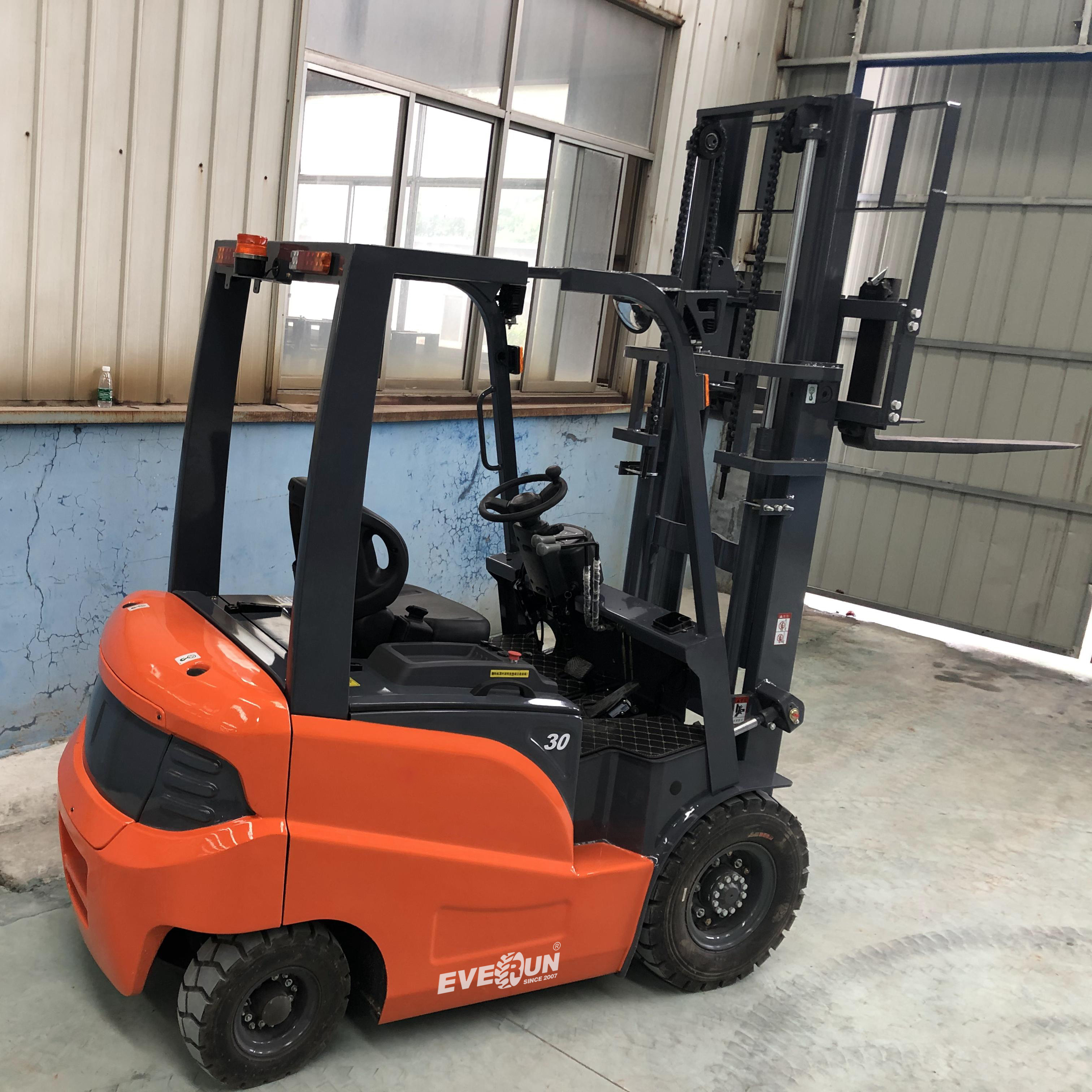 EVERUN EPA/CE EREF30 construction bucket articulated warehouse new portable small china 3 ton mini electric forklift for sale