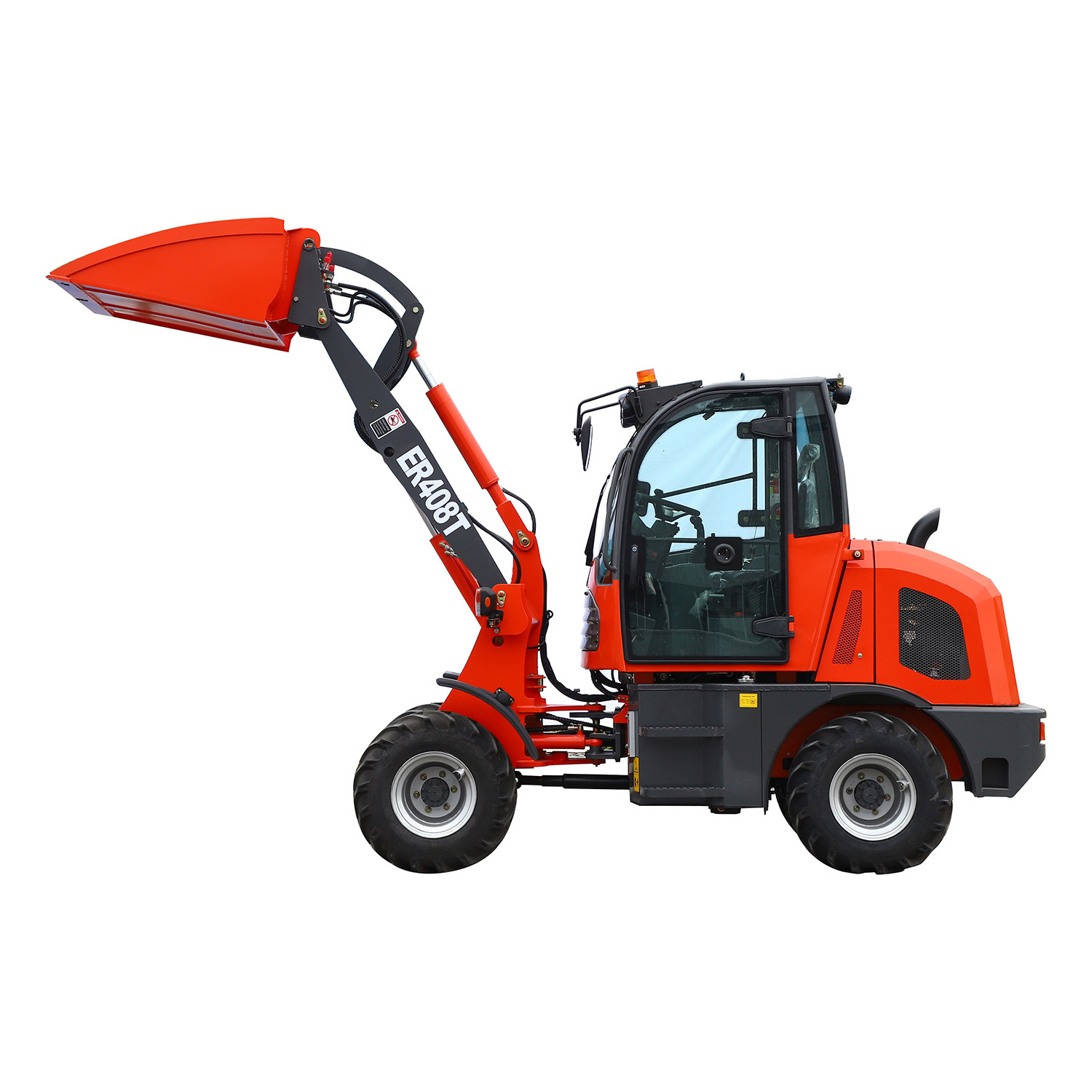 Chinese New ER408T 0.8ton Small Articulated Snow Blower Farm Bucket Mini Front End for Wheel Loaders from China