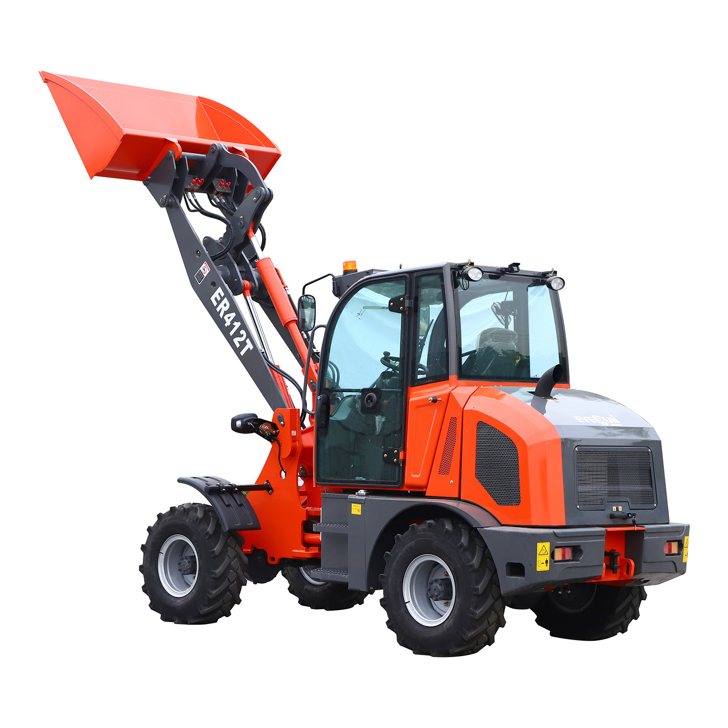 Chinese New ER408T 0.8ton Small Articulated Snow Blower Farm Bucket Mini Front End for Wheel Loaders from China