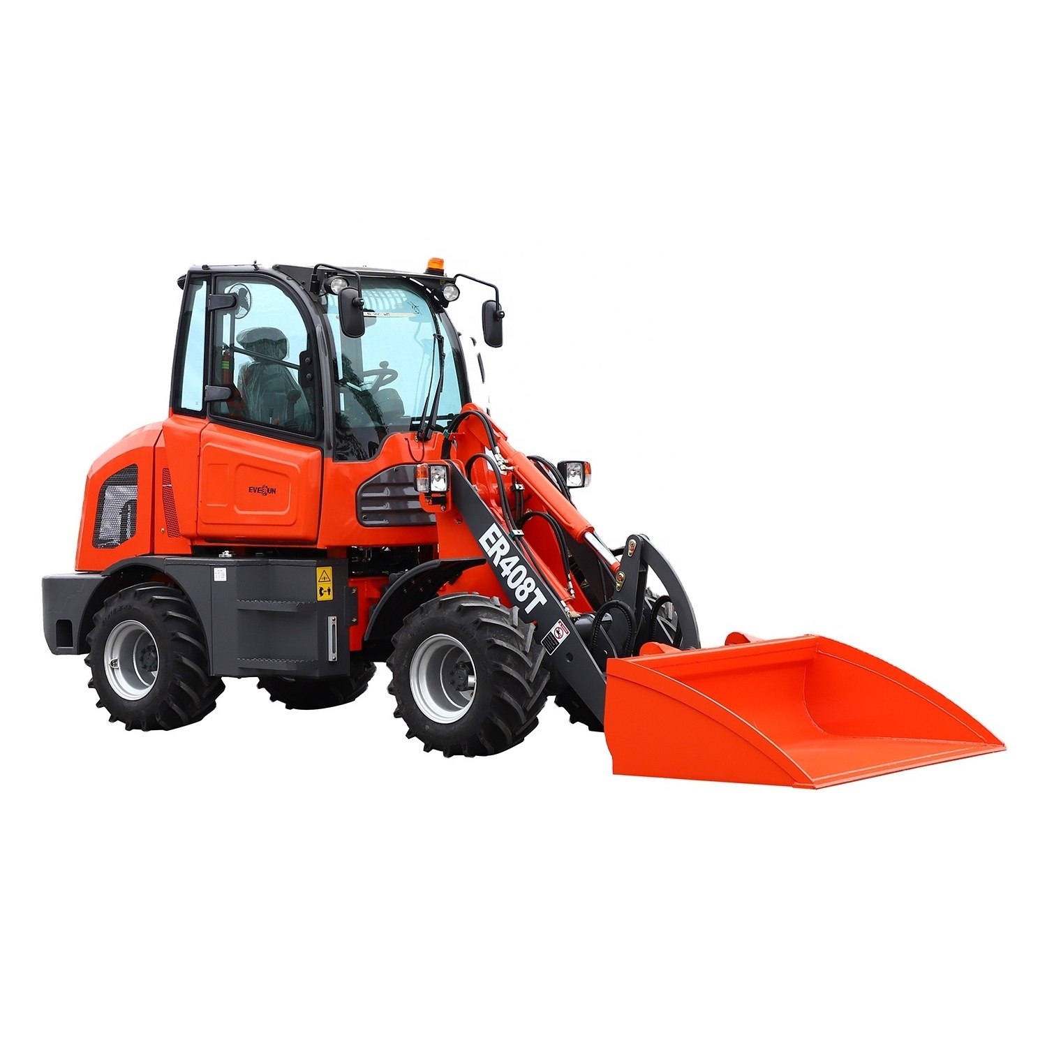 EVERUN New ER408T 800kg bucket Small CE new price Mini Wheel self loader truck price