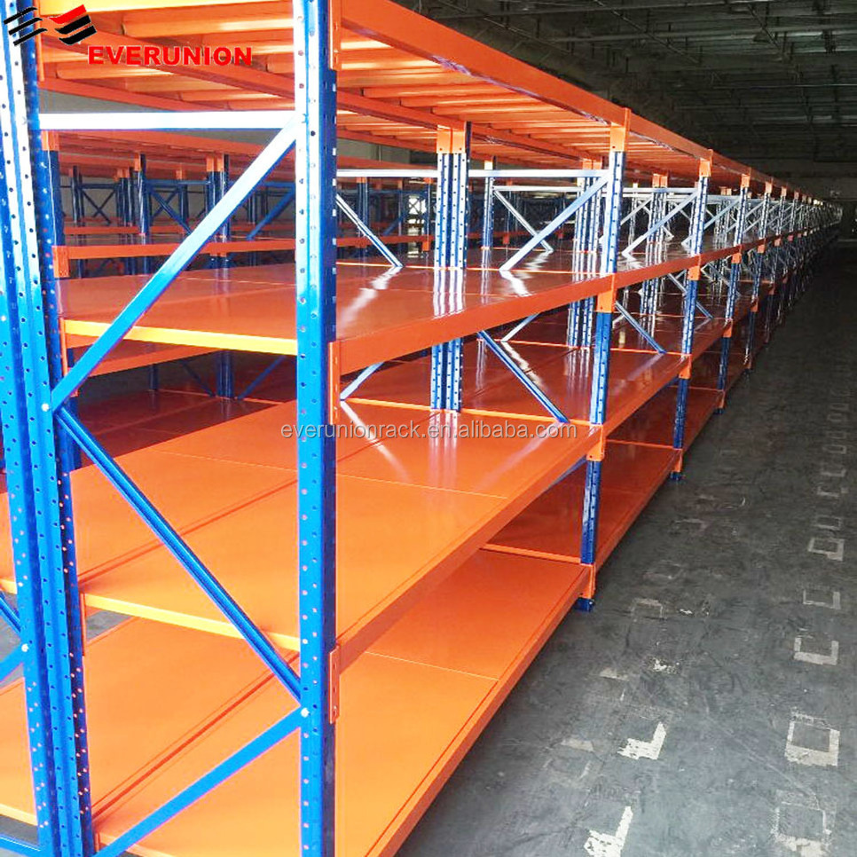 Long Span Warehouse Shelves with Steel Panel