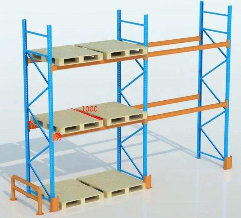 Pallet racking system heavy duty double deep rack for pallet storage