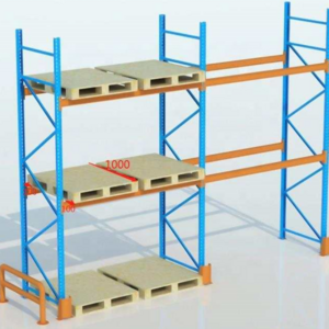 Pallet racking system heavy duty double deep rack for pallet storage