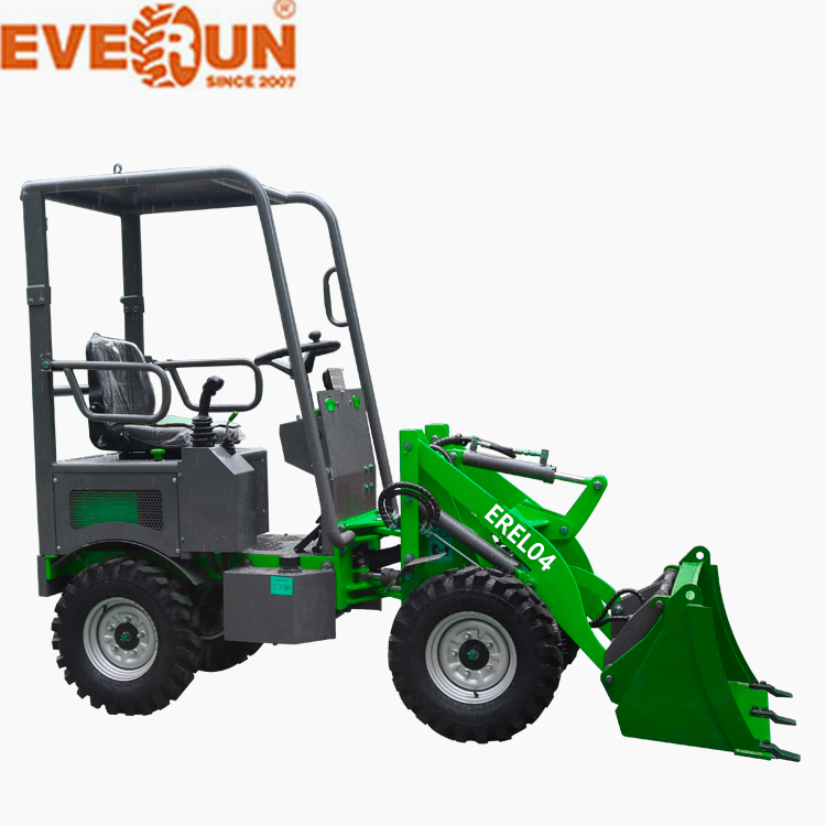 Everun customizable EREL04 0.4t Machine Imported Engine front end bucket compact electric mini wheel loader