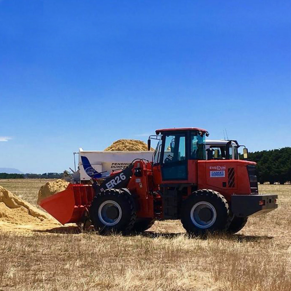 China EVERUN CE ER26 2ton construction transmission articulated price shovel micro bucket mini wheel loader small with snow plow