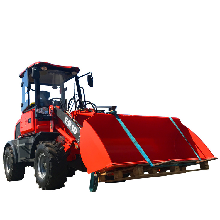 China factory Wholesale Everun high quality loader mini small 4 wheel shovel loader front end bucket loaders