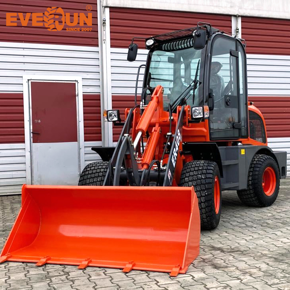 EVERUN 0.8ton ER408 garden construction machinery mini small equipment compact wheel self loader truck