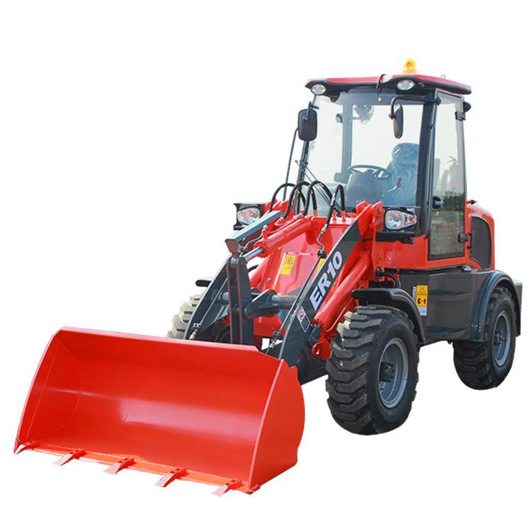 China factory Wholesale Everun high quality loader mini small 4 wheel shovel loader front end bucket loaders