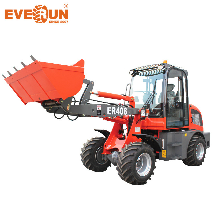 EVERUN 0.8ton ER408 garden construction machinery mini small equipment compact wheel self loader truck